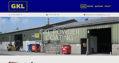 Desktop Screenshot of gklpowdercoating.co.uk