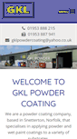 Mobile Screenshot of gklpowdercoating.co.uk